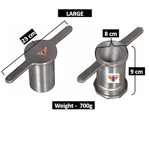 Image of Aluminium Sevanazhi /Sevai Nazhi /Sev Sancha /Gathiya Murukulu /Janthikulu Idiyappam Maker with Free 5 Different Jali /Silver /Small