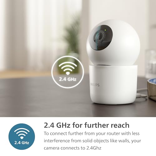 PHILIPS 3MP Wi-Fi Indoor 360 Degree Security Camera | CCTV for Home | 2K(1296p) Resolution, Pan Tilt Zoom, 2-Way Talk, Motion & Sound Detection |... - Image 5