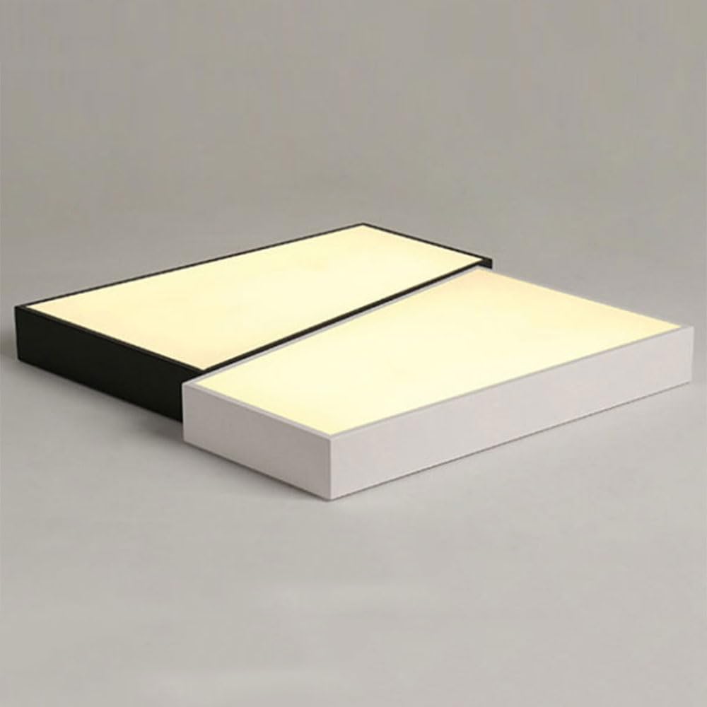 JXYDJH Unique Minimalist Style Ceiling Light Modern LED Ceiling Light, Square with Acrylic Lamp Shade LED Warm Lamp Flush Mount Ceiling Light Fixture for Hallway, Entryway, Laundry Room - 19.7''