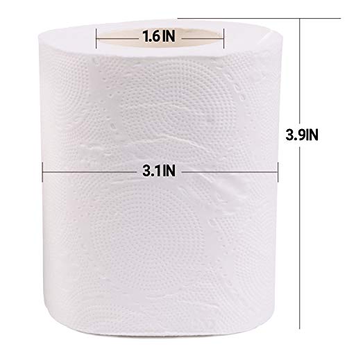 PTG 10 Rolls Toilet Paper, 3-Ply Standard Rolls Toilet Paper Towel Soft Skin-Friendly No Fragrance Bath Tissue Paper for Commercial Household Towel Tissue (3-PLY 10 Rolls) - Thumbnail 3