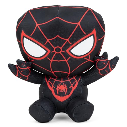 Image of Mirada Marvel Black Spiderman Soft Plush Toy - 23cm | Official Licensed Superhero Stuffed for Kids, Boys & Girls | Super Soft Cuddly Character Toy for Fans | Ideal for Birthday Gifts /Christmas /Diwali