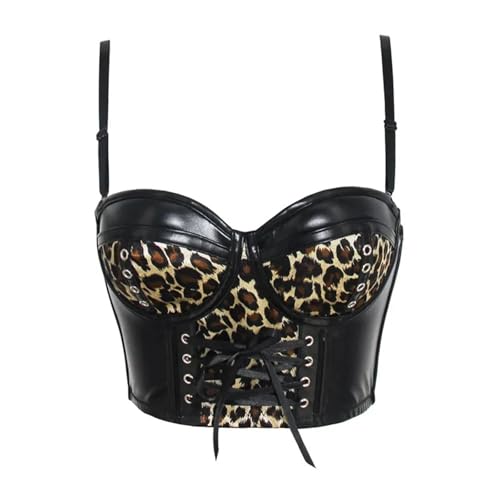 Corset serré punk finitions haut de gamme similicuir