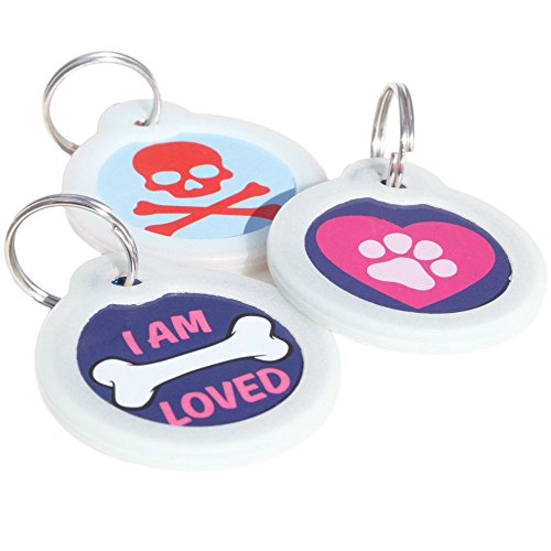 Gotags Unique Pet Tags, Personalized With 4 Lines Of Custom Engraved Id, Silent Dog Tags With Glow In The Dark Silencer To Quiet Tag, Several Cute Tag Designs For Cat Or Dog, (Green Camo) #TOP2