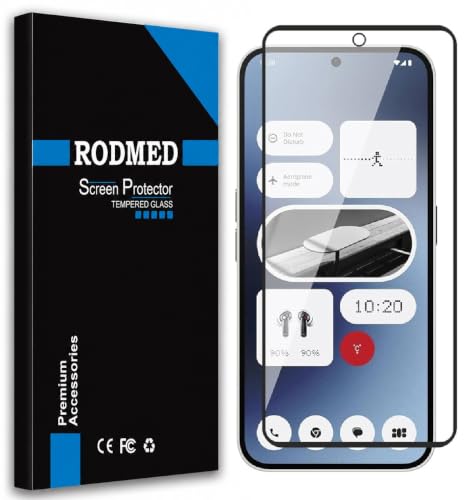 Image of 100% Fingerprint Unlock Military-Grade Gorilla Tempered Glass for Nothing Phone 2A, 2A Plus 5G with Edge to Edge Coverage - Case Friendly, Anti-scratch and Bubble free With installation kit