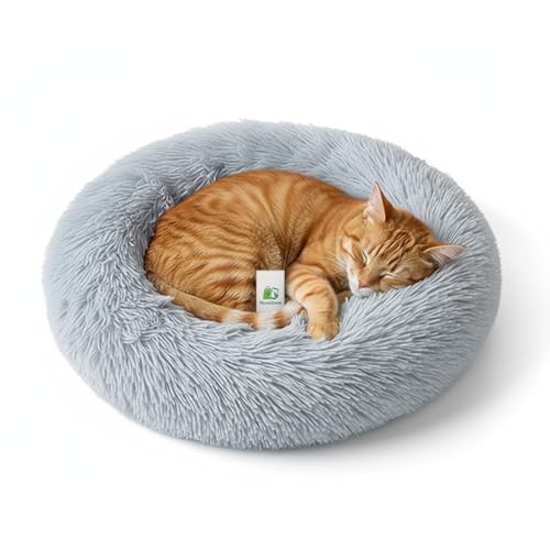 NuvoZone Calming Pet Bed Nest for Dogs & Cats Ultra Soft Plush Cushion Safe & Durable Materials Cozy and Comfort Design for All Breeds Sizes & Ages Washable & Lightweight Pet Nest