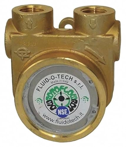 Fluid-O-Tech Rotary Vane Pump Low Lead Brass 1.6 gpm