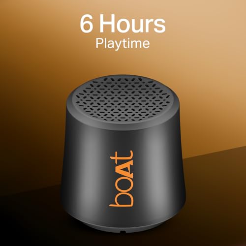 Image of Boat Stone Uno, 3W Signature Sound, 6HRS Battery, TWS Feature, Bluetooth v5.4 & Type-C Interface, Bluetooth Speaker, Wireless Speaker, Portable Speaker(Groovy Grey)