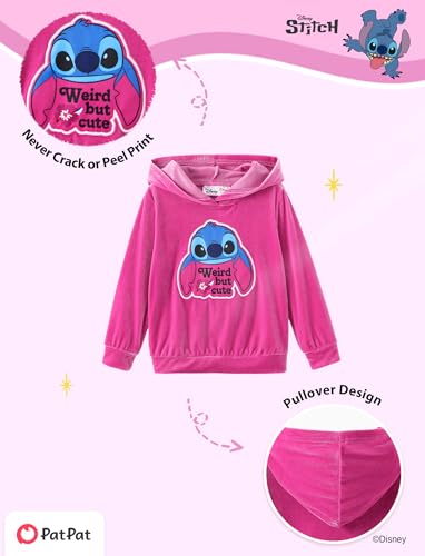 Image of Disney Frozen Princess Minnie Stitch Girl Clothes Long Sleeve Knot Front Sweatshirt Flare Pants Fall 2 Piece Outfit 2-9Y