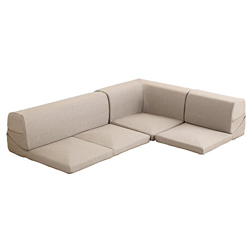 カバーリングコーナーローソファ【Lantana-ランタナ-】(カバーリング コーナー ロー 単品)ベージュ