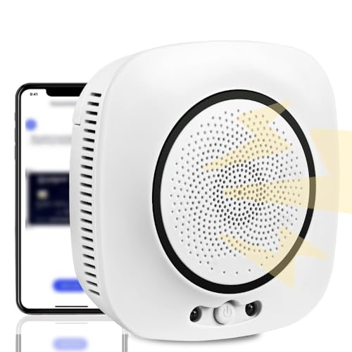 100-240V, Som de 75 dB, Detector De Fumaça Sem Fios Autônomo E APP, Sensor de Inteligente WiFi, Intelligent Air Housekeeper de Qualidade Do Ar, Gás de Sensor de Autônomo Fio Alarme, Não Inclui Pilhas