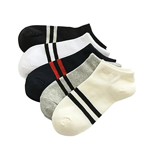 MHB Hidden Comfort Athletic No Show Running Socks for Men and Women 5-Pack