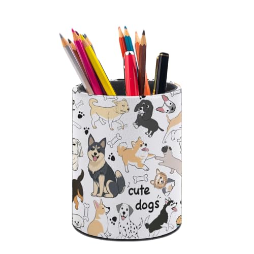 Cute Dog Pen Holder Desk Organizer