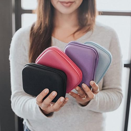 Aroma Outfitters Essential Oil Carrying Case. Premium Storage Protection & Organizer for Roller Bottles. Carry Case Protects up to 14 Roller Balls and Sample Drams - Perfect for Travel (Blue)