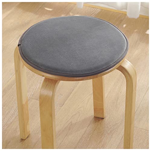 Coussin de chaise rond antidérapant en éponge confortable pour tabouret jaune 34cm