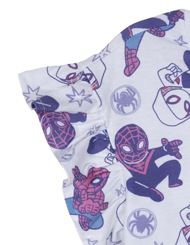 Image of Marvel Girls T-Shirt and French Terry Shorts Outfit Set Toddler to Big Kid Sizes (2T - 14-16)