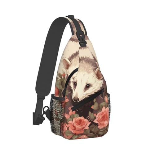 Mochila tipo bandolera negra para uso urbano miniatura 1