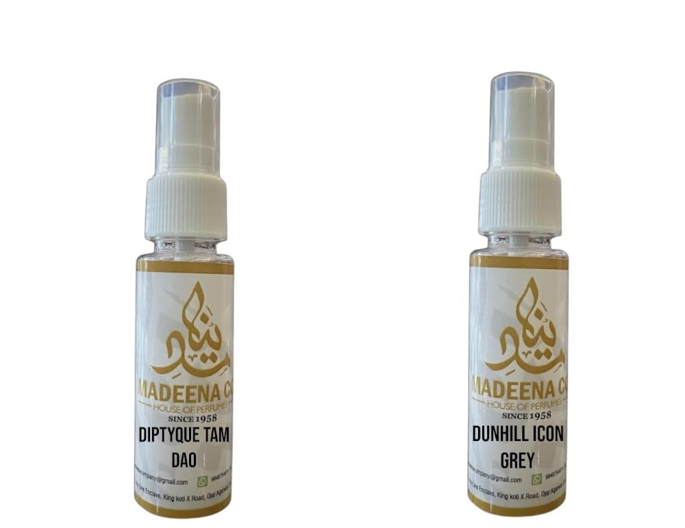 SRK MIX DIPTYQUE TAM DAO & DONHILL ICON GREY Real & Natural; Best Fragrance For Men and Women; Long Lasting Perfume. (25ML + 25ML)