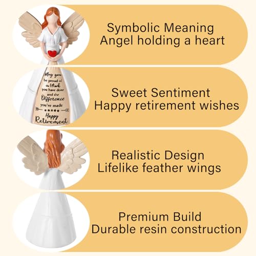 hooppoo 2026 Happy Retirement Gift Angel Figurine for Woman - image 4