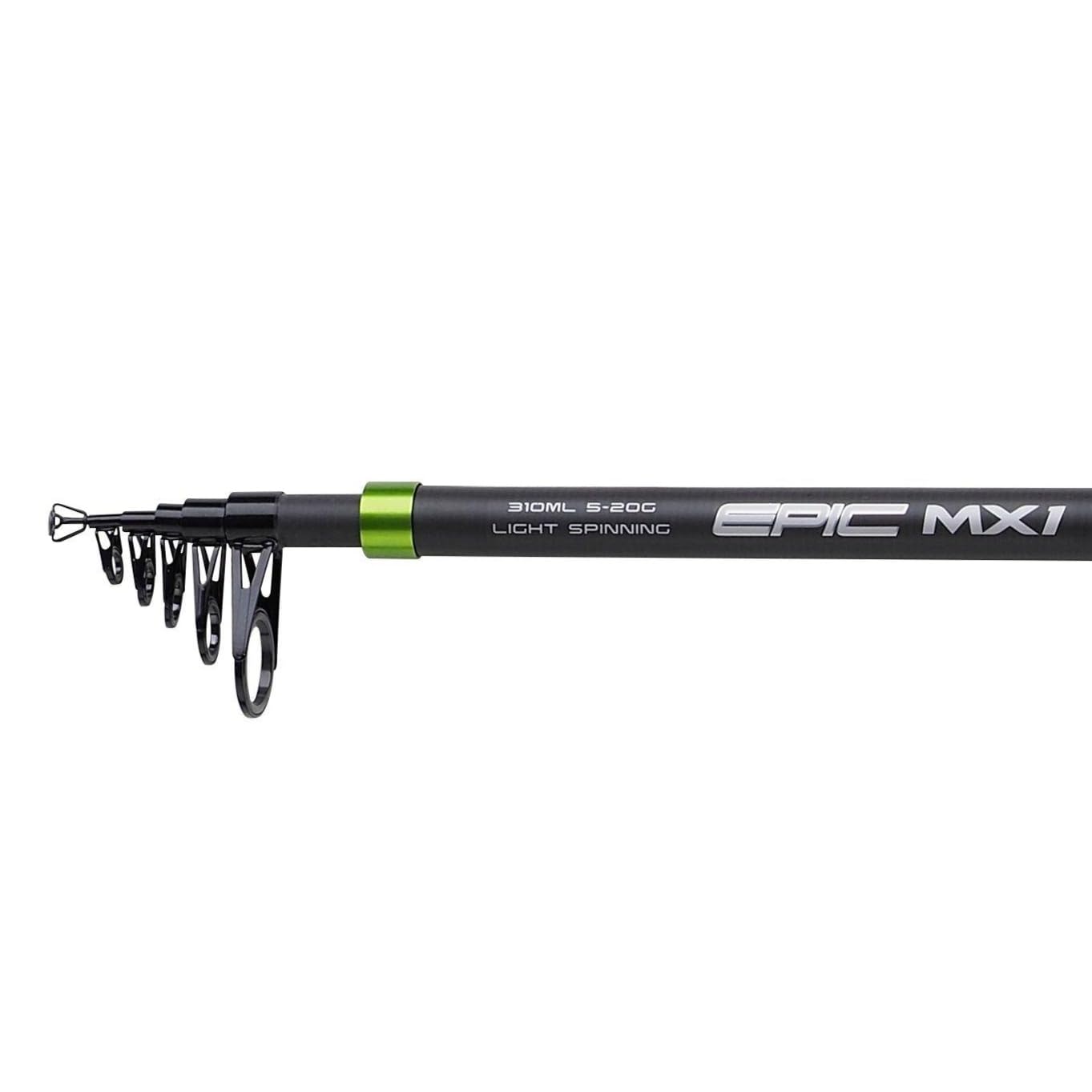 Mitchell Epic MX1 Canne à Truite | Canne à pêche télescopique légère pour Truite et espèces d'eau Douce | Blank Compact en Carbone | Canne de Voyage Portable | 3,1 m 5 – 20 g