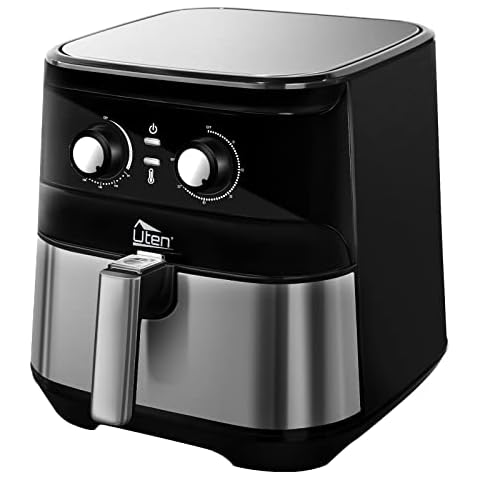 Air Fryer 5.8Qt/5.5L - Uten Electric Airfryer with Temperature Control, Timer, Non-Stick Fry Basket, 1700W High-power, Fast Oven Oilless Cooker, Dishwasher Safe - A Great Kitchen Assistant Cover