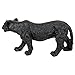 Design Toscano Shadowed Predator Black Panther Animal Garden Statue, 22 Inch, Small, Resin, Full Color Finish