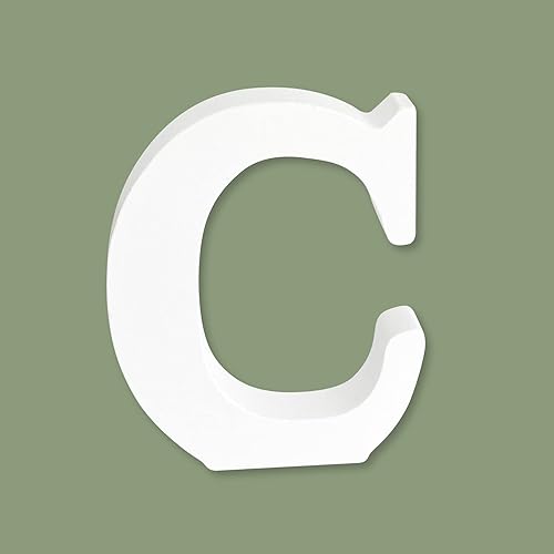 Letras de madera de 4 pulgadas, letras del alfabeto de madera blanca para decoración de pared, letras de marquesina de madera sin terminar para