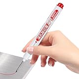 Deep Hole Marker Pen, Quick-Dry Long Nib Marker, Multifunctional Marking Pen, Precise and Smudge-Proof, for Bathroom, Woodworking, Decoration, Home Use 13.7cm Blue Black Red