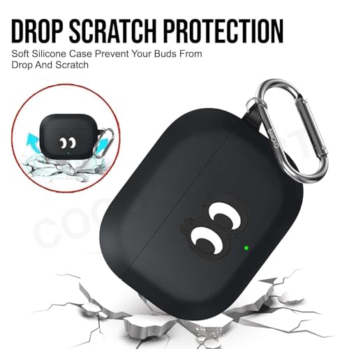 Image of Soft Silicone Case Cover Compatible for Nord Buds 3r (2025) -Black Eye