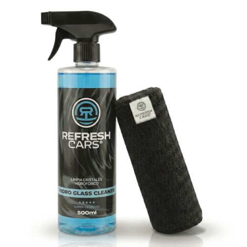 Refresh Cars Tratamiento Hidrofóbico Cristales Coche 500 ml – Efecto Lluvia Repelente al Agua para Parabrisas y Lunas, Mejora la Visibilidad y la Seguridad al Conducir
