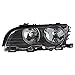 TRQ 2 Piece Headlight Assembly Set Driver & Passenger Side Compatible with 2000 BMW 323Ci 1999 323i 2001 325Ci 328Ci 330Ci M3 BM2502112 BM2503112