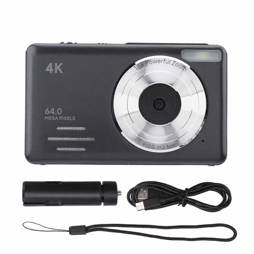 Caméra numérique 4K 64MP avec autofocus et zoom 18x pour photographie et vlogging