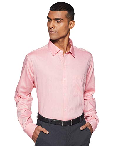 Image of Raymond Medium Red Slim Fit Cotton Shirt