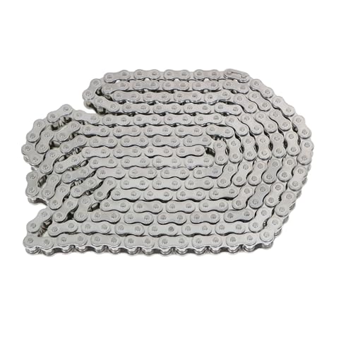 Thomletha 40SS 10ft Chain with Connectors for Go-Karts, Mini Bikes, Scooters and Other Industrial Machinery