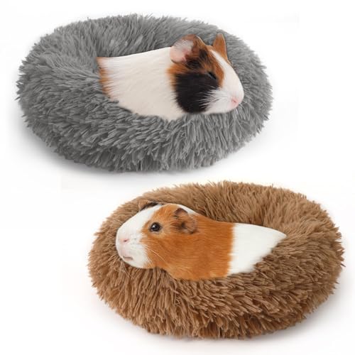 PETKNOWS 2 Pieces Guinea Pig Beds, Hamster Beds, Thickened and Warm Winter Guinea Pig Beds for Dwarf Rabbits, Chinchillas, Hamsters, Hedgehogs, Ferrets, Maned Lizards and Rats