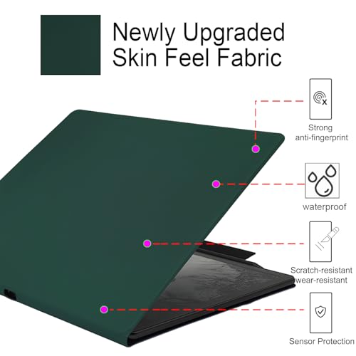 Image of Magnetic Stand Case for Kindle Scribe - Ultra-Thin Leather Cover Auto Sleep /Wake Book Folio Cover with Magnetic Pen Buckle for 10.2 Inch Kindle Scribe (2022 /2024 Release) (Green)