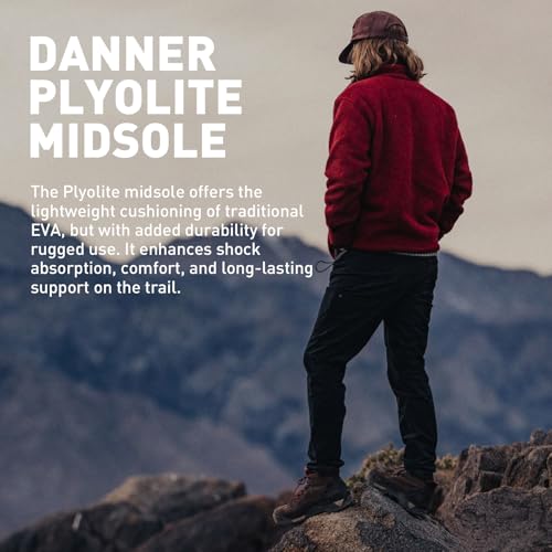 Danner Panorama 6” Waterproof Hiking Boots for Men with Rich Suede Upper, Breathable Dry Barrier, Comfort Footbed, and Traction Outsole3