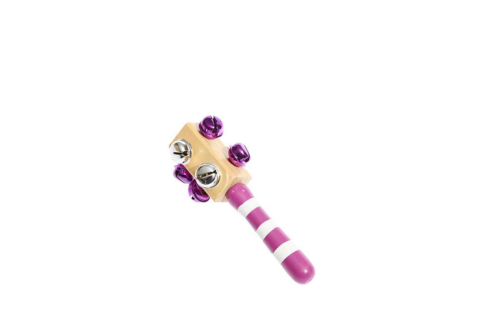 Juguetutto - Sonajero Cascabel - Rosa - Juguete de Madera