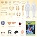 Clear Human Body Structure Model, 3D Human Anatomy Model with Removable Organs & Bones, Detailed Skeleton Model Kit for Anatomy Physiology Study, Educational Science Tool