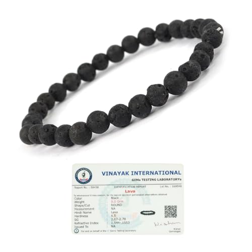 Image of Reiki Crystal Products Certified Natural Crystal Stone Bracelet 6 mm Round Beads for Men & Women | Premium Gemstone Jewellery Collection | Reiki Charged | Multiple Stone Variants Available