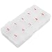 Empty Transparent False Nail Art Tips Rhinestone Storage Case Box Container 10 cells