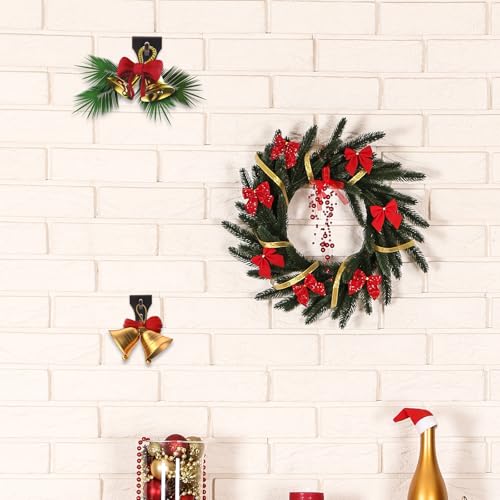 Image of Brick Wall Hooks for Hanging Brick Wall Clip Hanger No Drill Fit 2-1 /4 to 2-3 /8 inch Height Metal Brick Clamps for Outside Home Decor(24pcs)