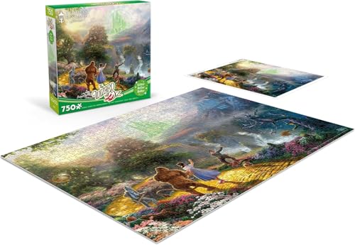 Ceaco - Thomas Kinkade - The Wizard of Oz - Dorothy Discovers Emerald City - 750 Piece Glitter Jigsaw Puzzle - Image 3