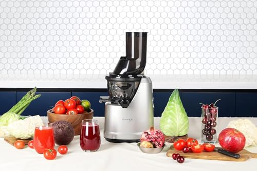 Image of Kuvings B1700 Dark Silver Cold Press Juicer for Home, All-in-1 Juicer for Fruits, Vegetables & Nut Milk, Patented JMCS Technology for 10% More Juice, Easy to Clean & Assemble, 12 Yrs Warranty (Motor)