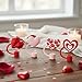 10pcs Valentine Straw Toppers Reusable Silicone Love Heart Straw Topper for Stanley Cup 10mm 0.4in, Cute Straws Lids Protectors with Bow Design, Valentines Cover Cap Party Cup Decorations Accessories