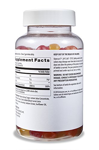 Amazon Brand - Solimo Vitamin B12 3000 Mcg, 100 Gummies, 2 Gummies Per Serving (Pack Of 2) & Solimo Vitamin D3 2000 Iu, 160 Gummies (2 Gummies Per Serving) #TOP5