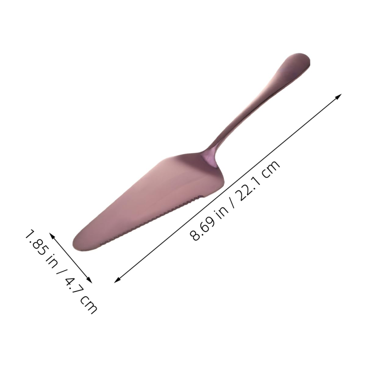 Cabilock Set of 2 Cake Shovels Stainless Steel Pizza Spatula Triangular Pie Server for Baking