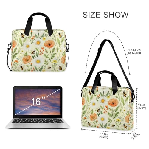 Funda para portátil 15.6 pulg con asa y correa cruzada miniatura 5