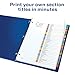 Avery 1-31 Dividers for 3 Ring Binders, 31 Tabs per Set, Customizable Table of Contents, Multicolor Arched Tabs, Great for Organizing Reports, Projects, and More (11846)