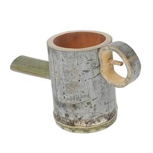 Topperfun Bambus Tischspringbrunnen für Garten und Aquarium