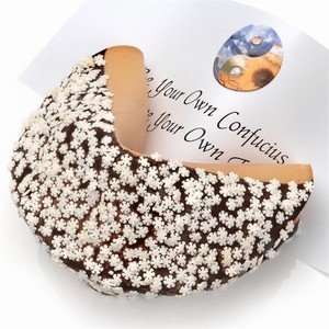 Snowflake Sprinkles Giant Fortune Cookie (Milk)